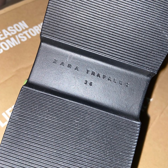 Neon Green Zara Reflective Platform Sandals - Picture 2 of 3